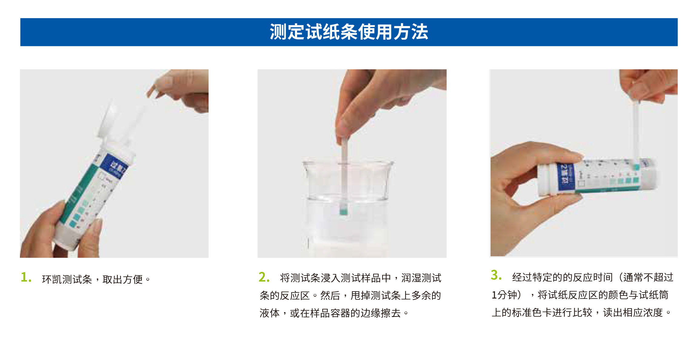 測定試紙使用方法